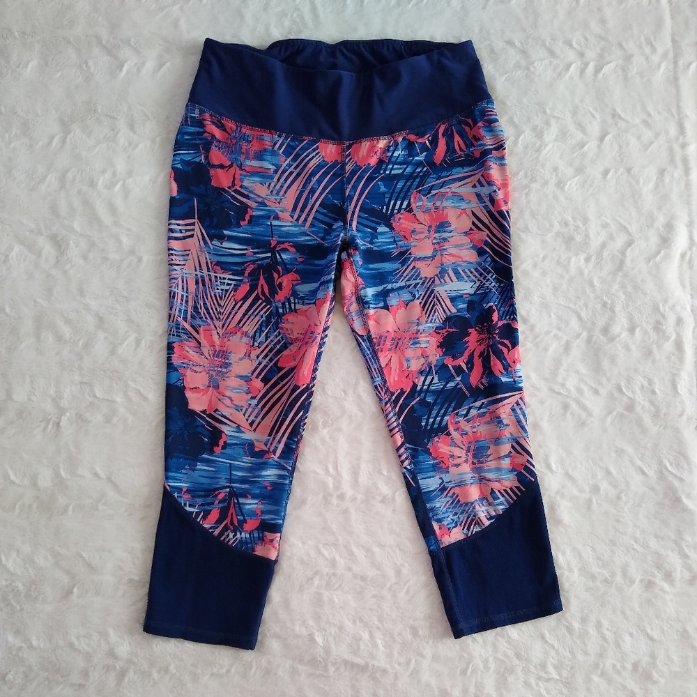 RBX Floral Capri Leggings